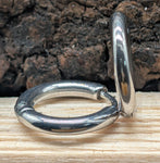 Klappcreole silbern 10mm - Edelstahl kcsi02