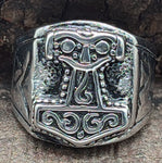 Ring Thorshammer Gr. 58-76 (th31)- Edelstahl