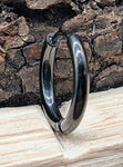 Klappcreole schwarz 12mm - Edelstahl kcschw03