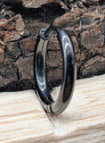 Klappcreole schwarz 12mm - Edelstahl kcschw03