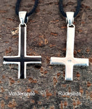 Kreuz 332 mit Schlangenkette - Silber
