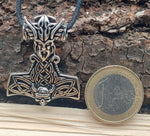 Thorshammer 245 mit Königskette - Silber