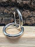 Klappcreole silbern 12mm - Edelstahl kcsi03
