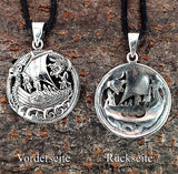 Anhänger 386 Wikinger-Schiff - Silber
