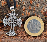 Keltenkreuz 171 mit Schlangenkette - Silber
