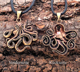 Anhänger 205 Oktopus - Bronze
