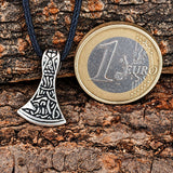 Axt 42 A mit Schlangenkette - Silber