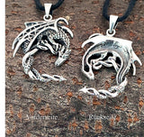 Drache 288 mit Schlangenkette - Silber
