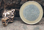 Bartperle Wolf 8 mm - Bronze