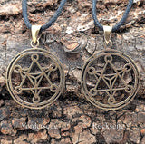 Anhänger 185 Metatrons Würfel - Bronze