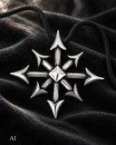 Chaosstern 59 mit Schlangenkette - Silber