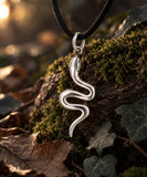 Schlange 5 mit Korbkette - Silber
