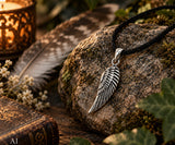 Flügel 183 mit Schlangenkette - Silber