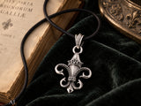 Fleur-de-Lis 40 A mit Schlangenkette - Silber