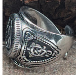 Ring Wotansknoten Valknut, Gr. 55-70 (edwt1) - Edelstahl