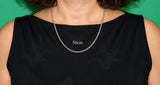 Schlichte Kette 2 mm - silbern - Edelstahl