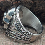 Ring Totenkopf Gr. 62-70 - Edelstahl