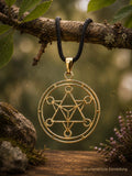 Anhänger 185 Metatrons Würfel - Bronze