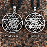 Sri Yantra 131 mit Schlangenkette - Silber