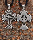 Keltenkreuz 171 mit Schlangenkette - Silber