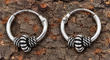 Unisex Ohrringe aus 925 Silber – zeitlos & hochwertig | Bali Creole CR.31