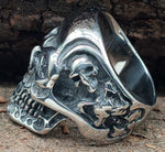 Ring Totenkopf, Gr. 58-71 (tk34) - Edelstahl