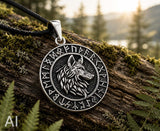 Anhänger 352 Wolfskopf - Silber