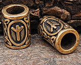 Bartperle Rune Algiz - 1 - Bronze