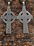 Keltenkreuz 31 mit Schlangenkette - Silber