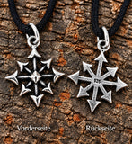 Chaosstern 58 mit Schlangenkette - Silber