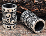 Bartperle Triskele 7mm - Silber