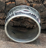 Stacheldraht-Ring, Gr. 54-74 (ring6) - Silber
