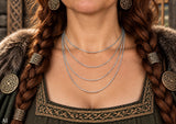 Auge des Horus 120 mit Schlangenkette - Silber