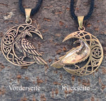 Anhänger 158 Rabe im Mond - Bronze