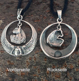 Bast 366 mit Schlangenkette - Silber