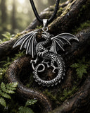 Drache 236 mit Schlangenkette - Silber
