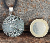 Lebensbaum 18 mit Korbkette - Silber