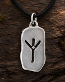 Anhänger 155 Rune Algiz - Silber