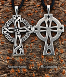 Keltenkreuz 371 mit Schlangenkette - Silber