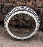 Stacheldraht-Drehring, Gr. 54-77 (ring5) - Silber