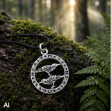 Anhänger 234 Raben - Silber
