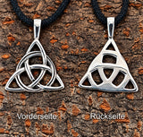 Keltenknoten 27 mit Schlangenkette - Silber