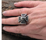 Ring Eisernes Kreuz, Gr. 55-71 (ek29) - Edelstahl