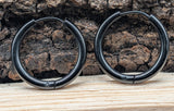 Klappcreole schwarz 16mm - Edelstahl kcschw05