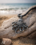 Anhänger 388 Oktopus - Silber