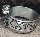 Ring Thorshammer Gr. 58-72 - Edelstahl