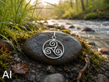 Anhänger 23 Triskele - Silber