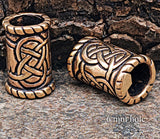 Bartperle Keltenknoten 6 mm - Bronze