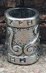 Bartperle Triskele 7mm - Edelstahl