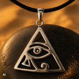 Auge des Horus 262 mit Schlangenkette - Silber
